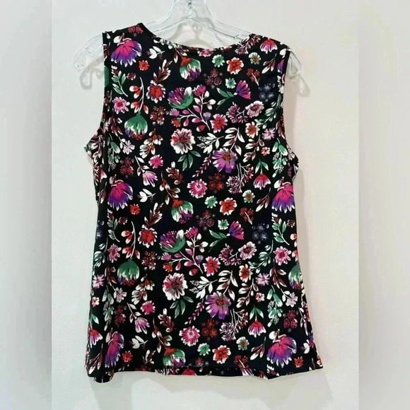 Floral Print Sleeveless Blouse by Design - Size M & XL - Picture 7 of 12